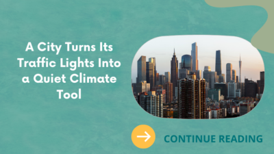 A City Turns Its Traffic Lights Into a Quiet Climate Tool